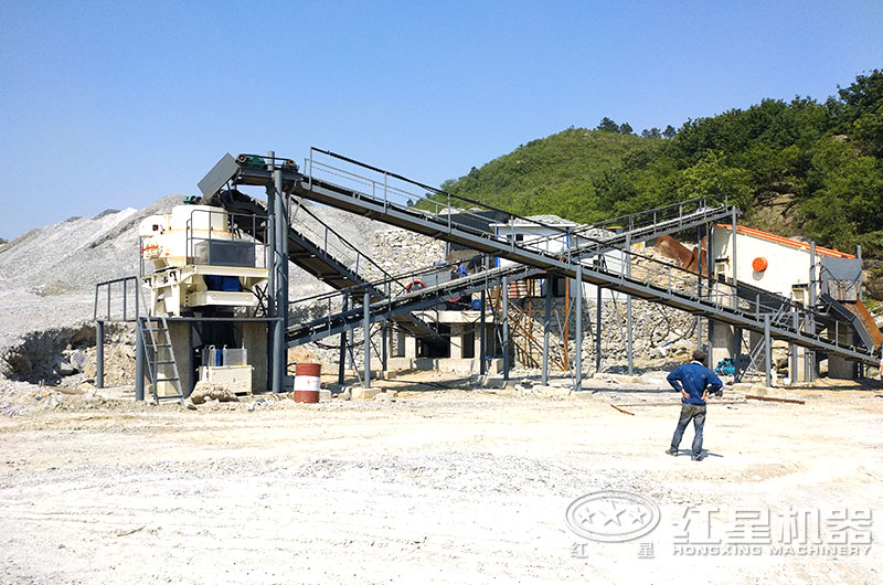 大理石邊角料加工沙子用什么機(jī)器？多少錢(qián)？現(xiàn)場(chǎng)視頻