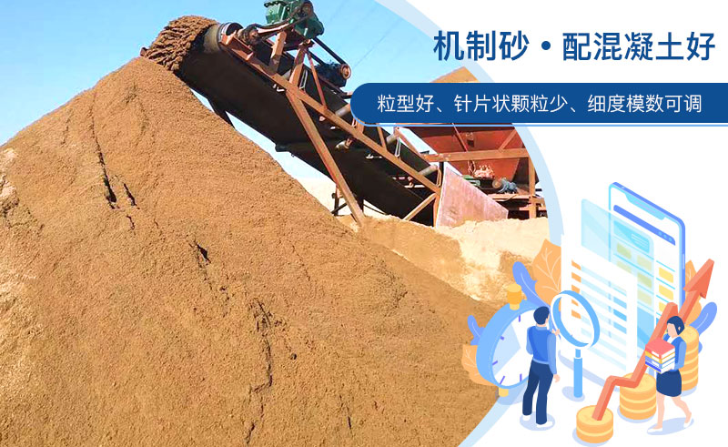 機制砂和河沙哪個配混凝土好？成套制砂設備多少錢？