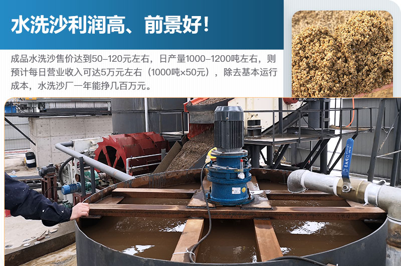 水洗砂的原料是什么？水洗沙一年能掙多少錢？