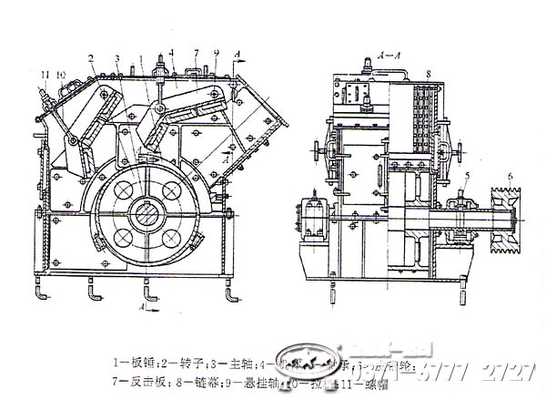 粘土單段破碎機(jī)內(nèi)部結(jié)構(gòu) 粘土單段破碎機(jī)內(nèi)部結(jié)構(gòu)